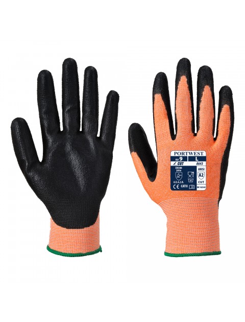 Portwest A643 - Amber Cut - Nitrile Foam Gloves Gloves